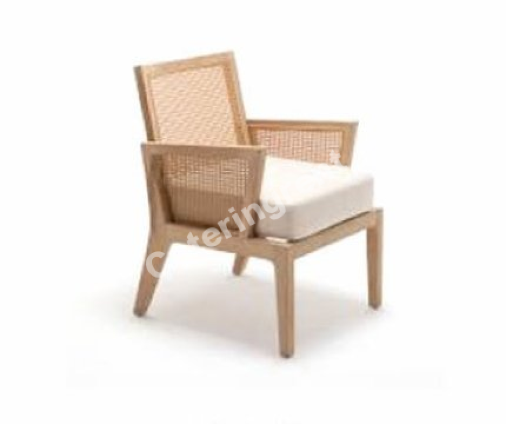 křeslo dřevěné s výpletem