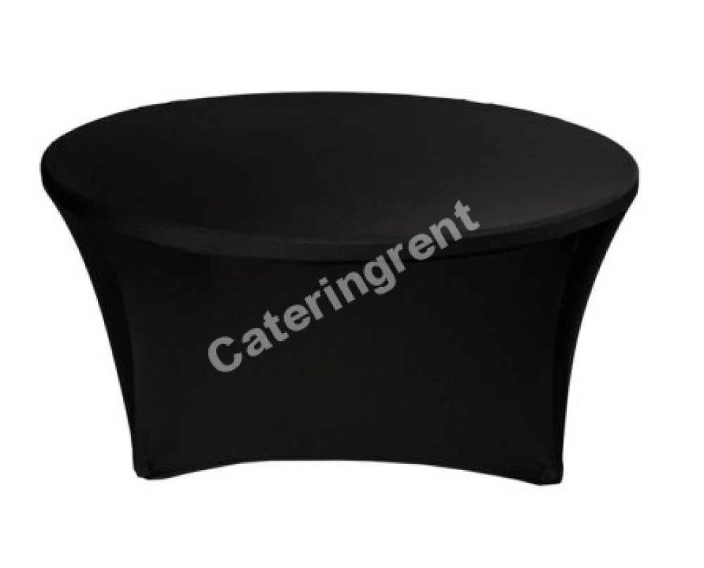 streč černý stůl 150