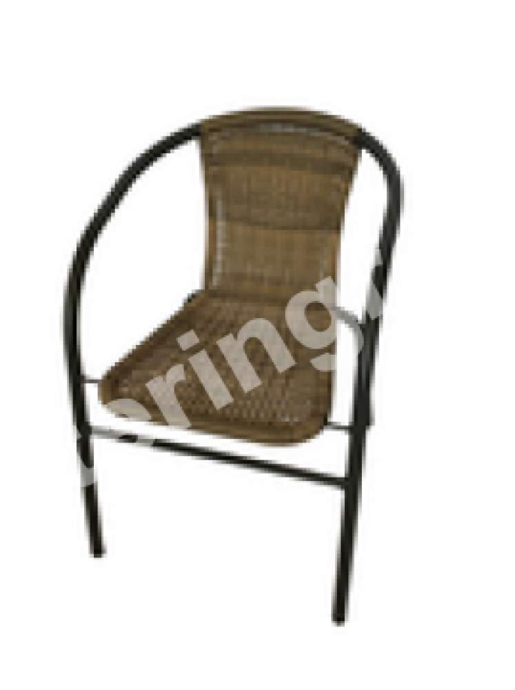 křeslo SUNFUN (hnědé, černá konstrukce)